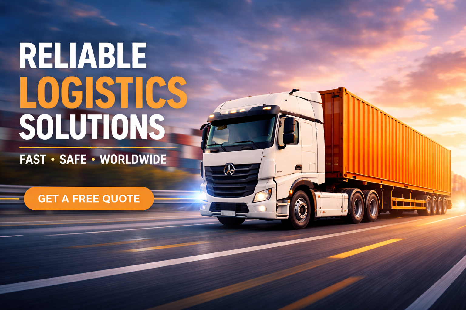 Reliable Logistics At Sunset